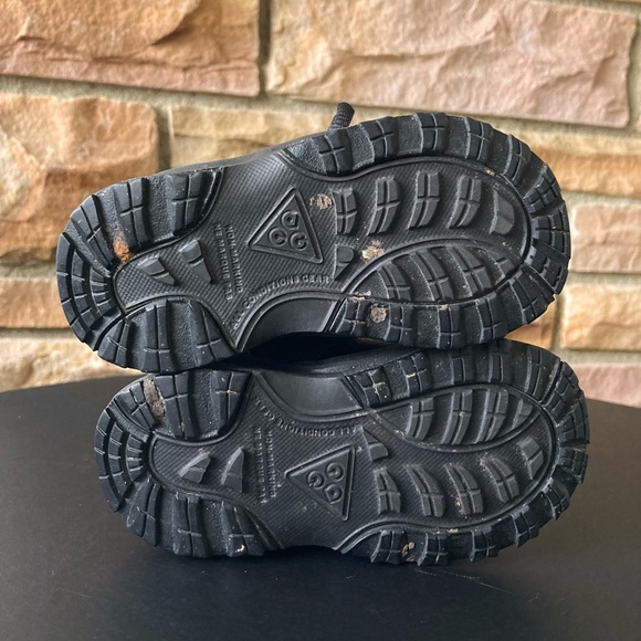 Nike Manoa Leather Boot Shoes in Black - Baby Toddler Size 5C - Picture 7 of 8